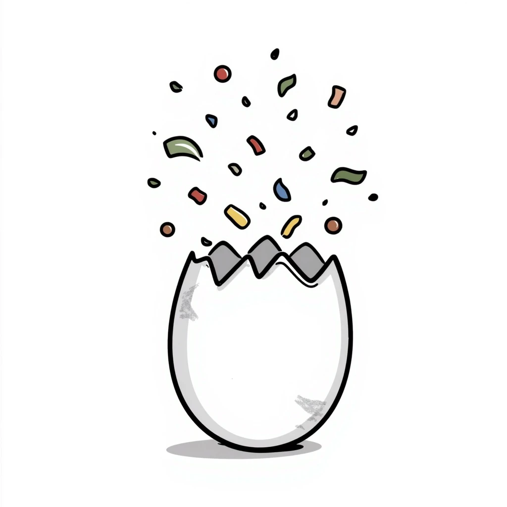 Confetti egg emoji