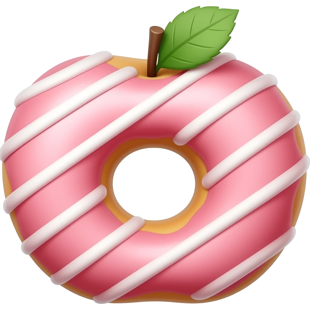 Beignet à la pomme et chantilly emoji