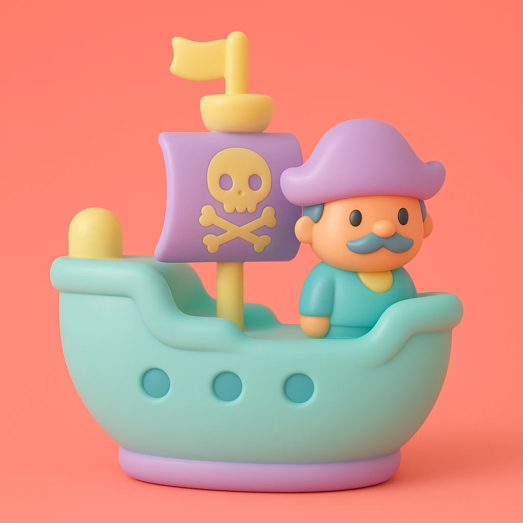pirate ship emoji