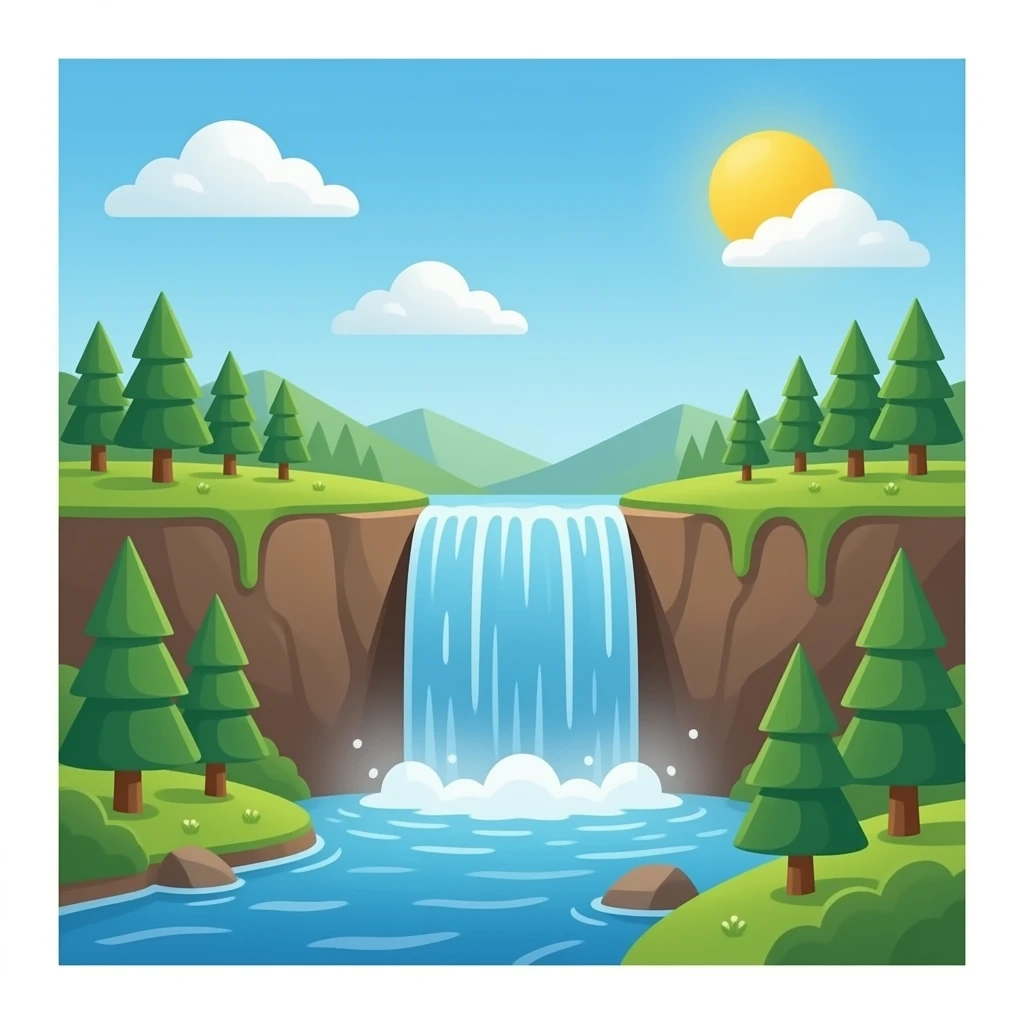 waterfall emoji