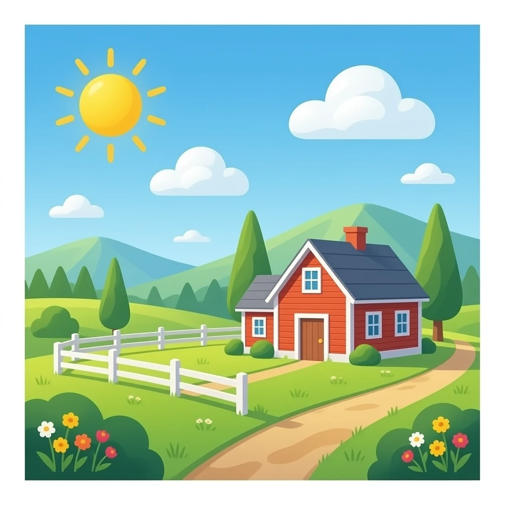 farm house png emoji