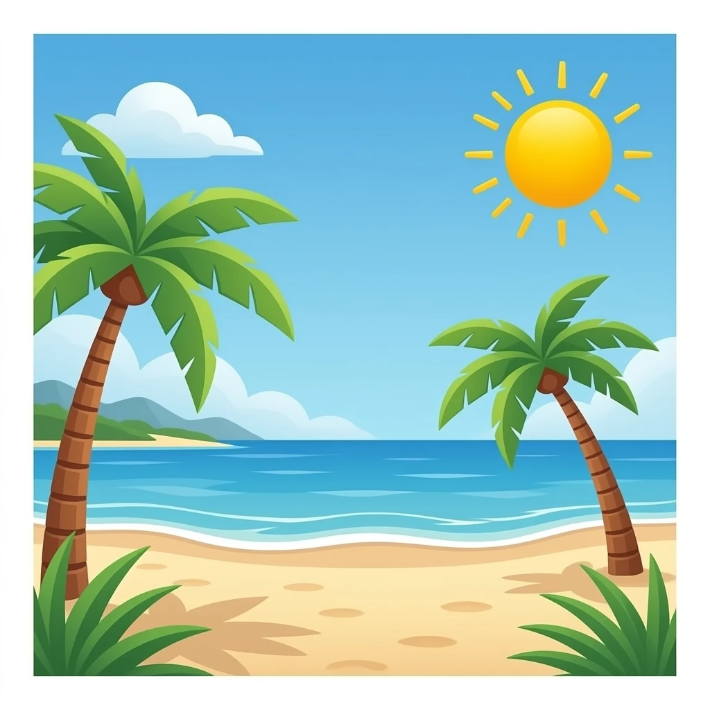 Beach emoji