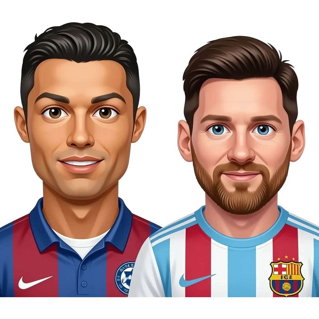 Cr7 and messi emoji
