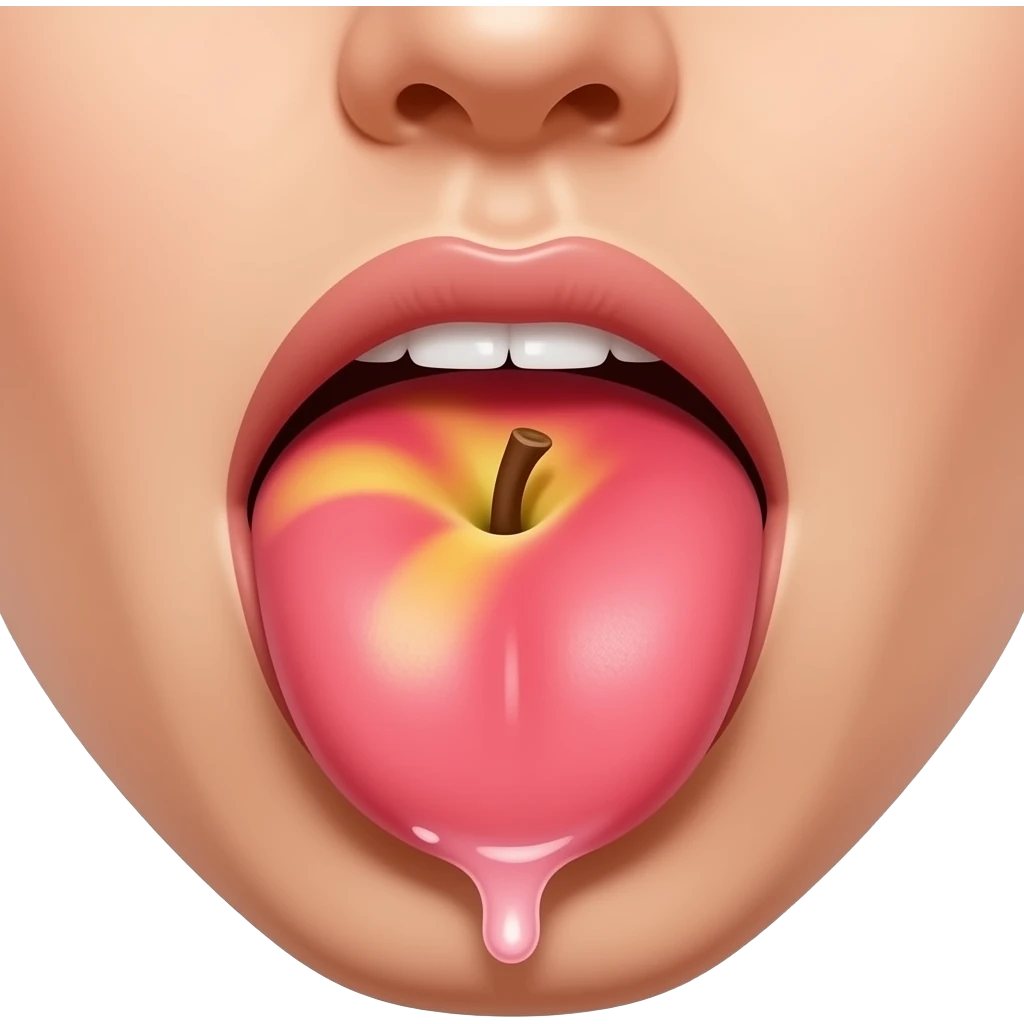 🍑👅💦 emoji