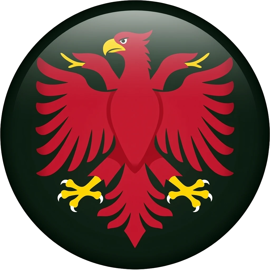 герб красный орел на черно зеленом фоне emoji