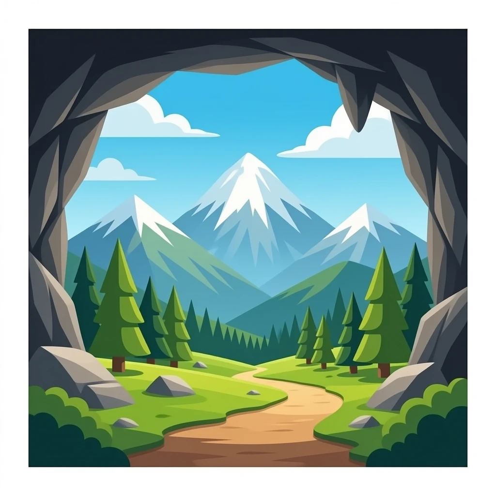 Mountain cavern emoji