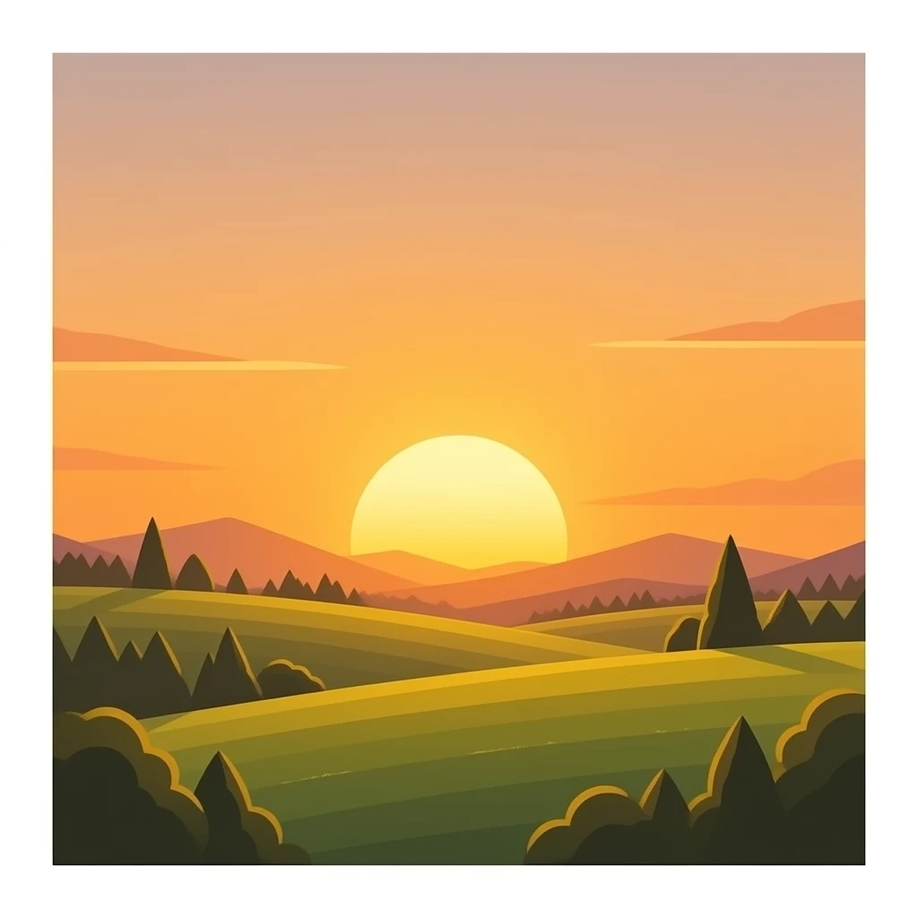Sun set emoji