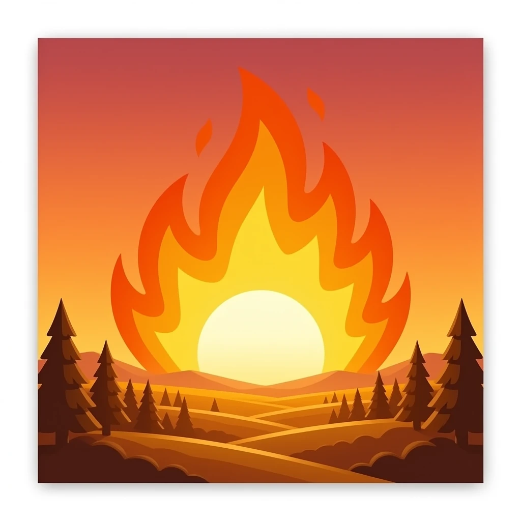 🔥 🌅 emoji