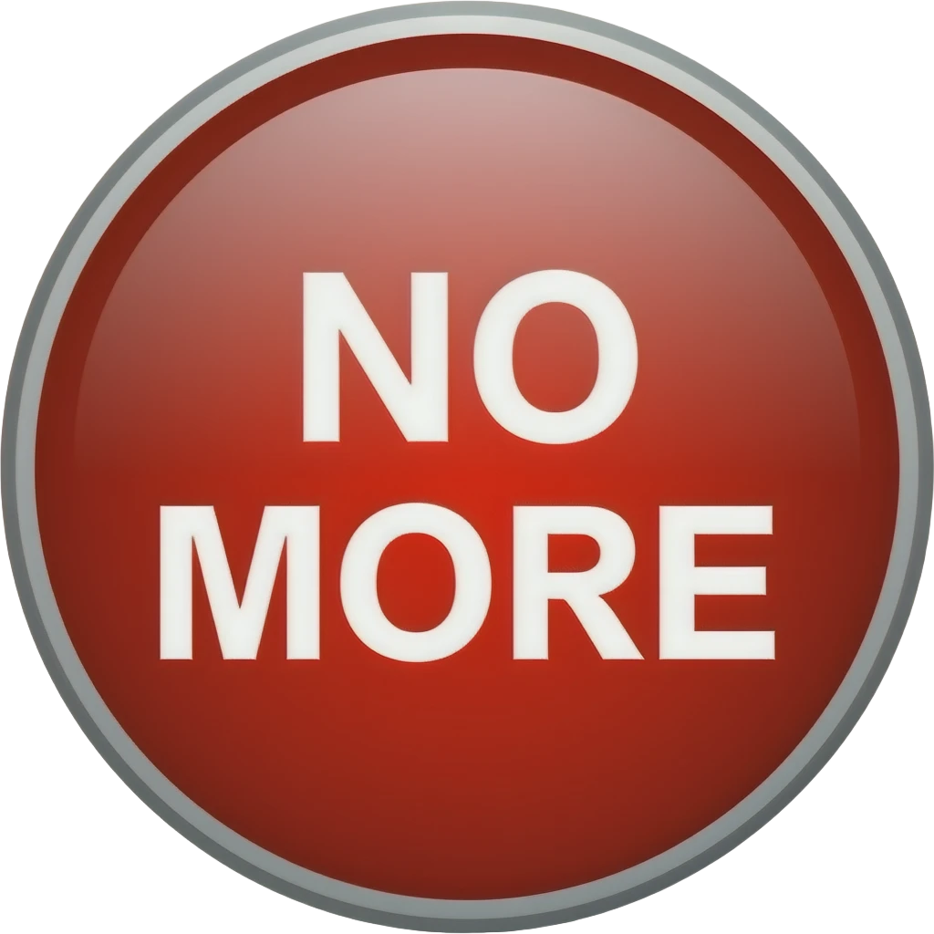 red round no more sign emoji