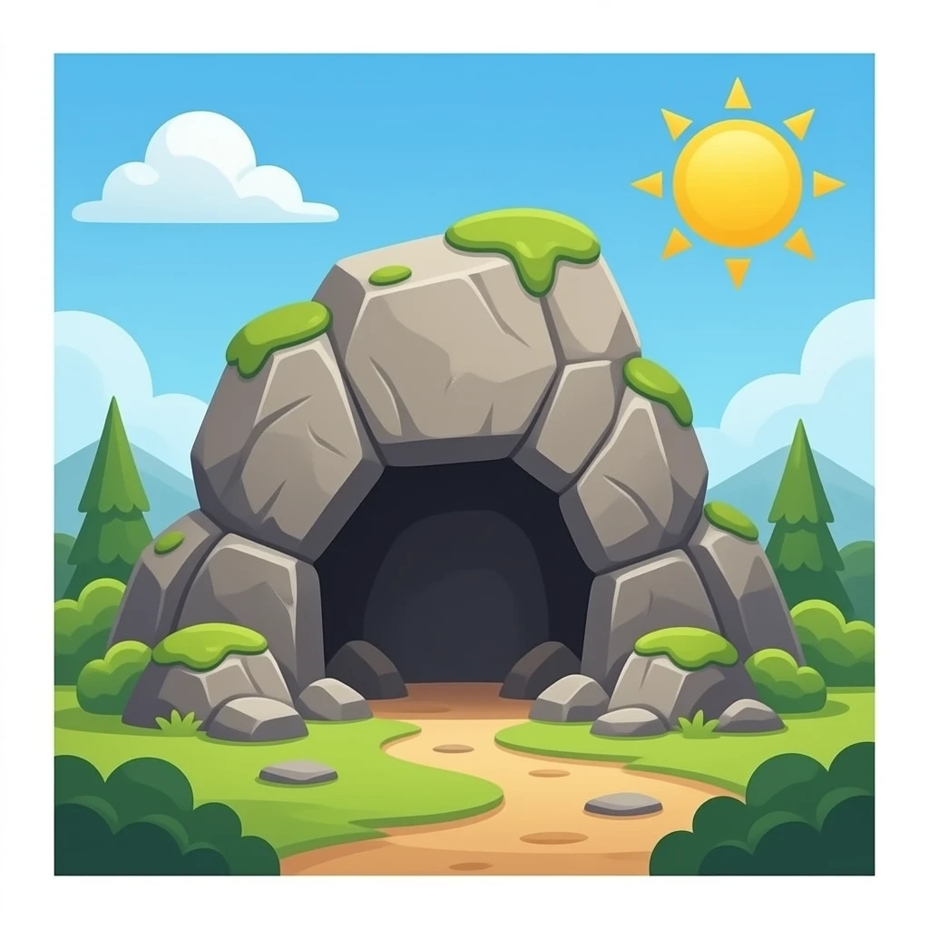 stone cave emoji
