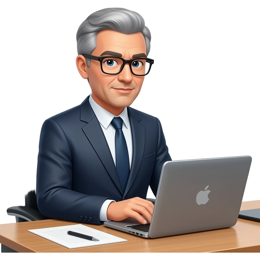 create a senior manager working in the office emoji