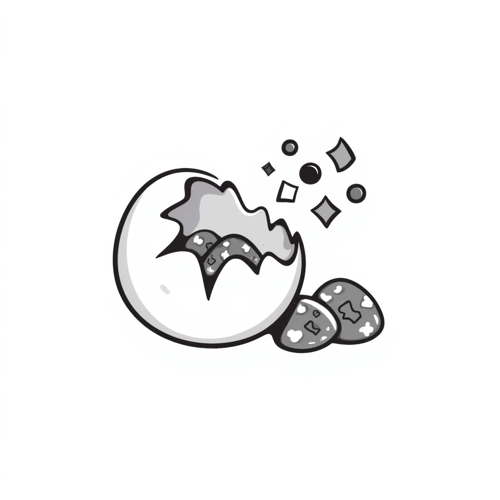 Confetti egg emoji