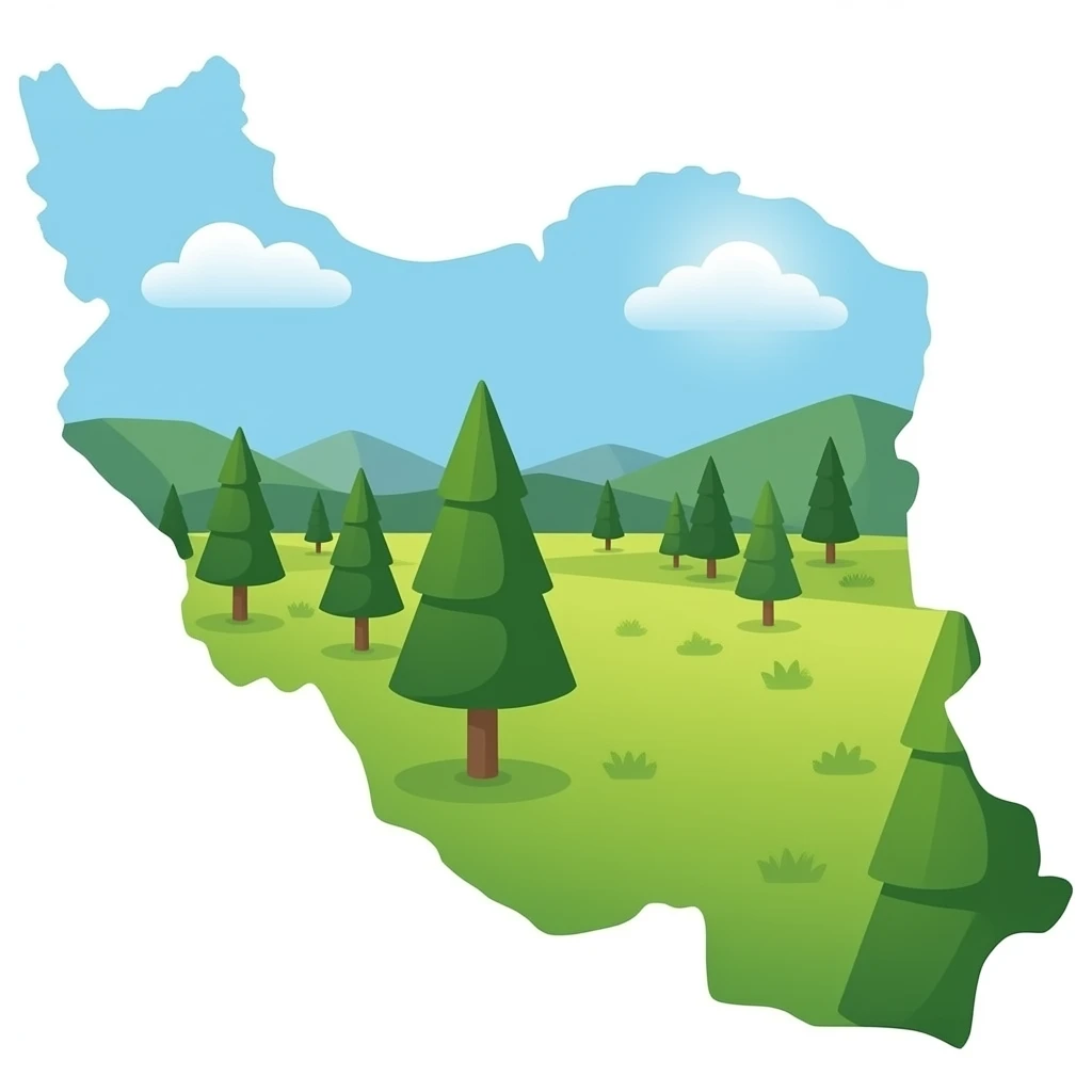 نقشه کشور ایران emoji