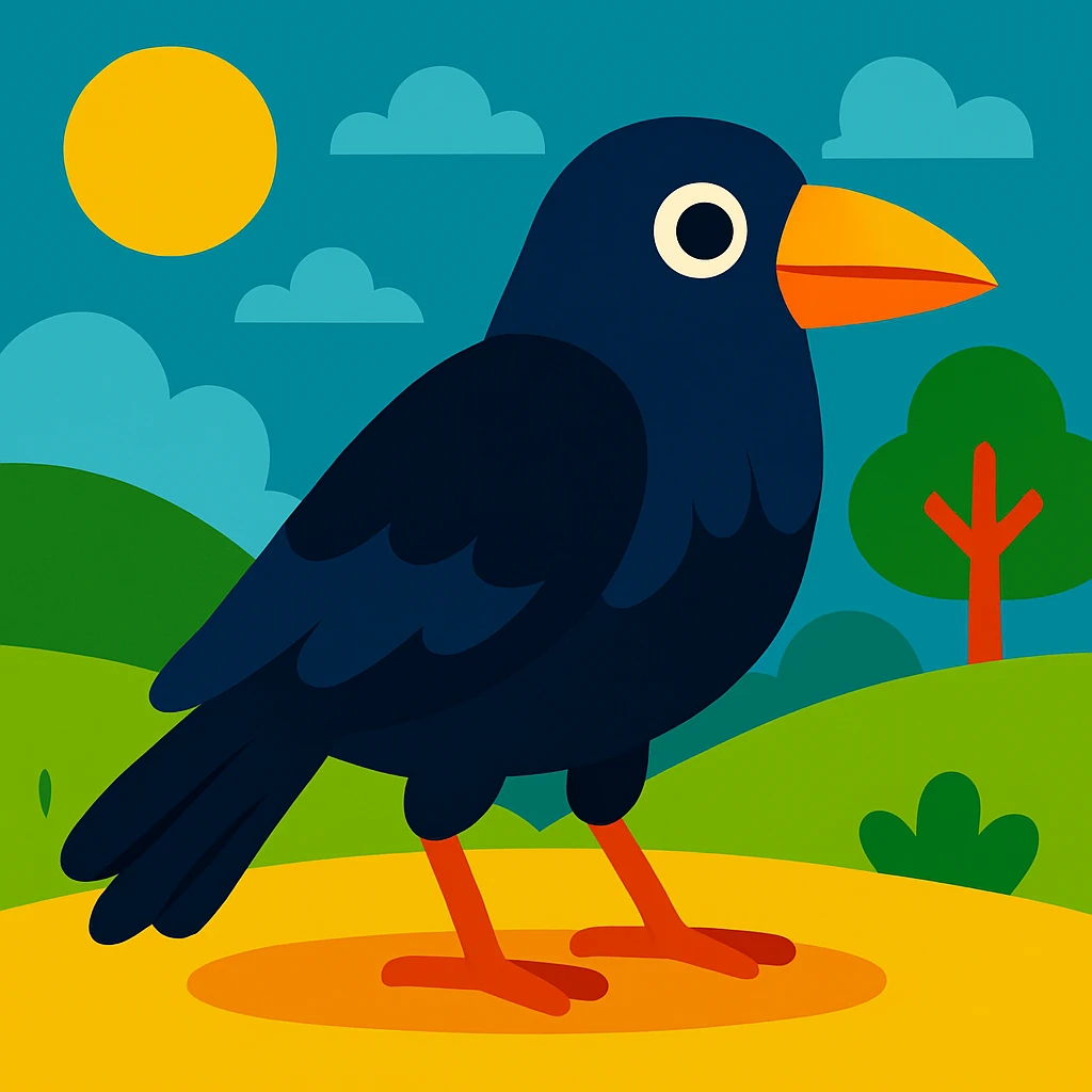 Crow emoji