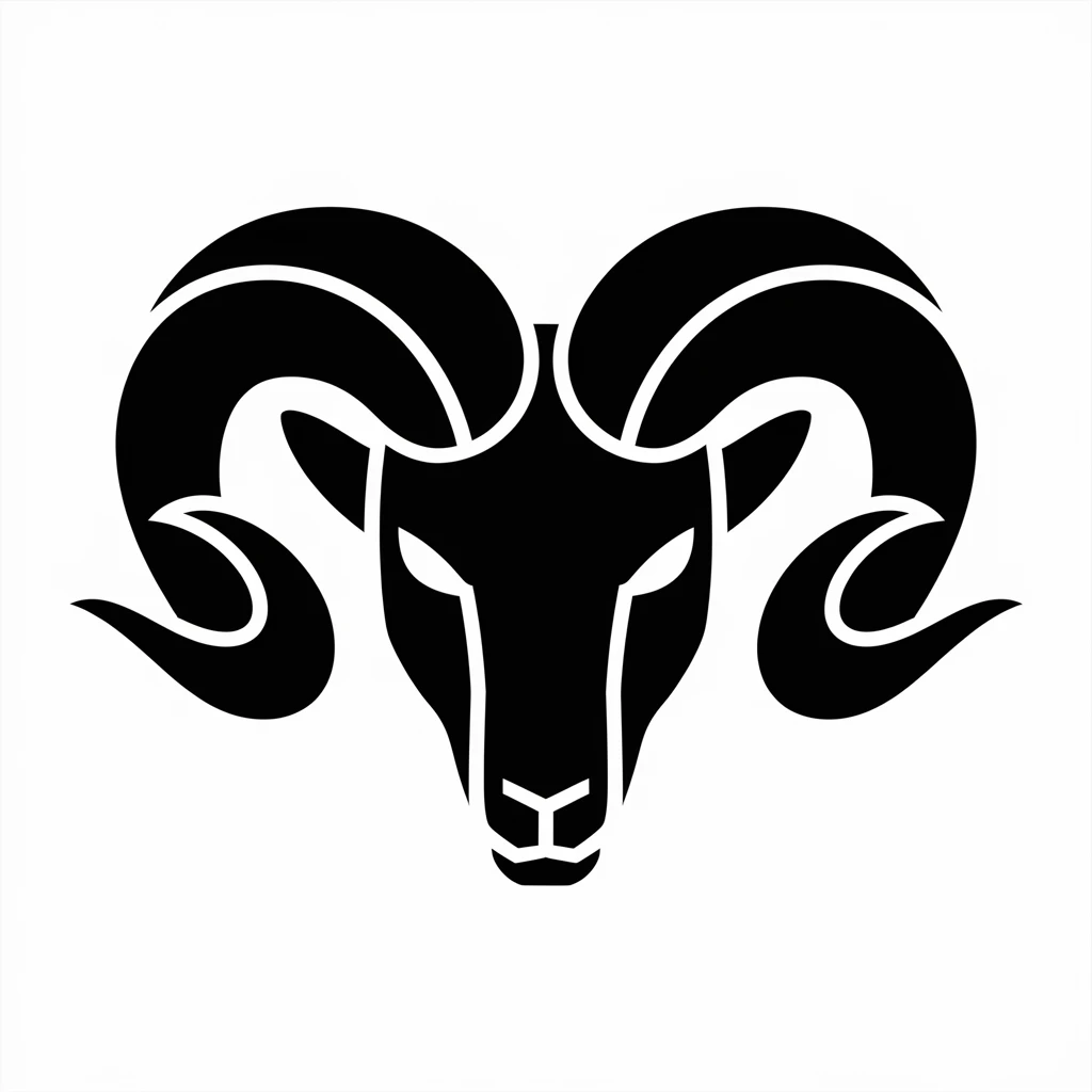 Ram icon black silhouette emoji