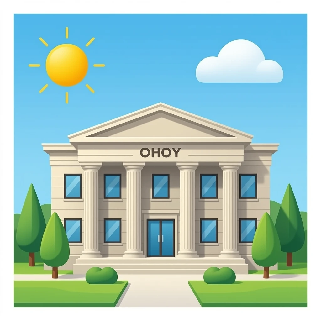 Bank building emoji