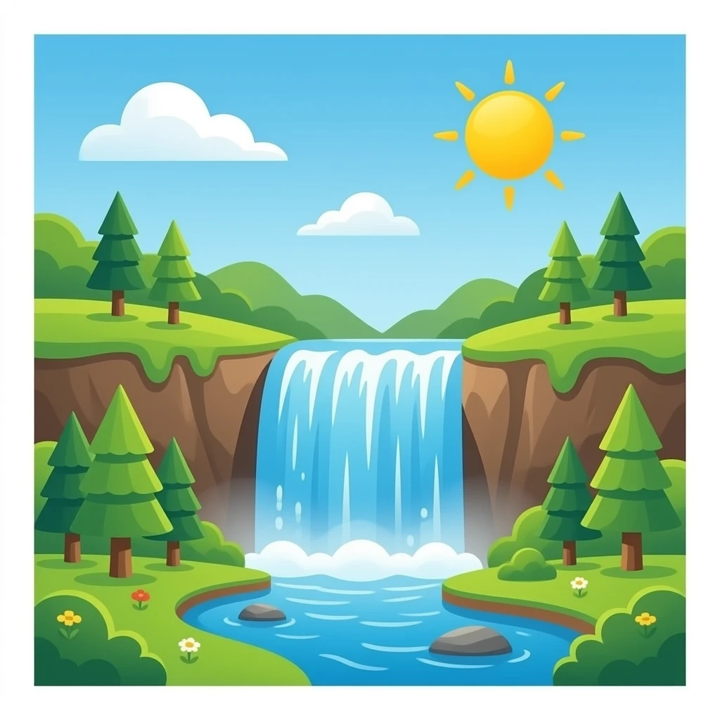 Водопад emoji