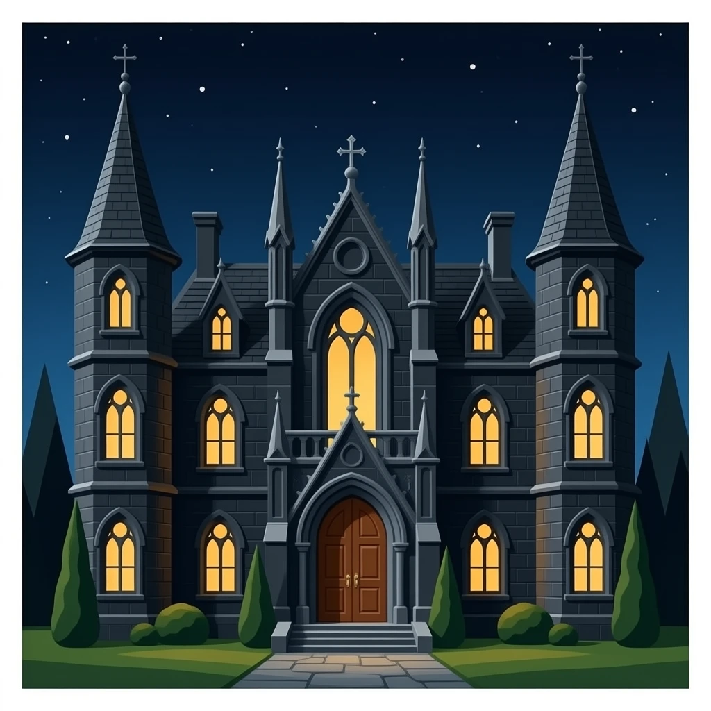 Goth home emoji