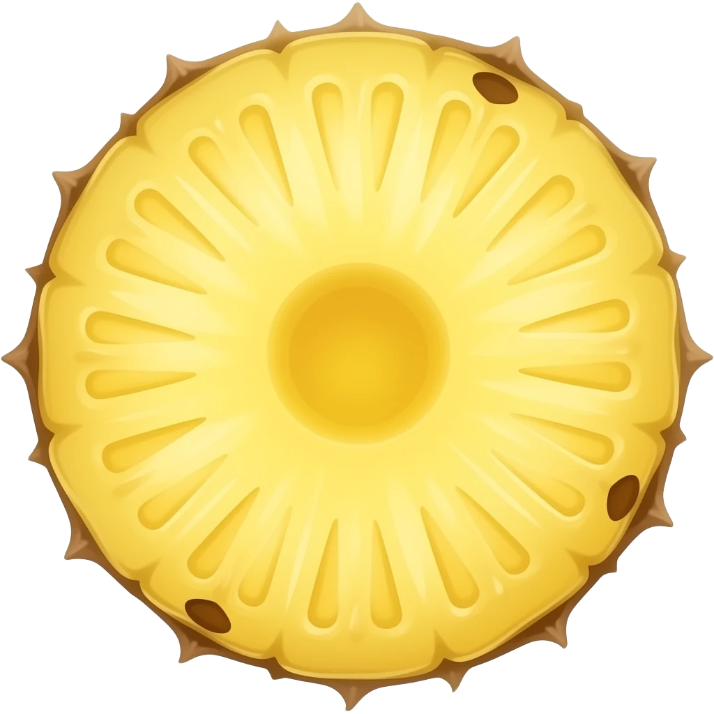 Sliced ​​pineapple emoji