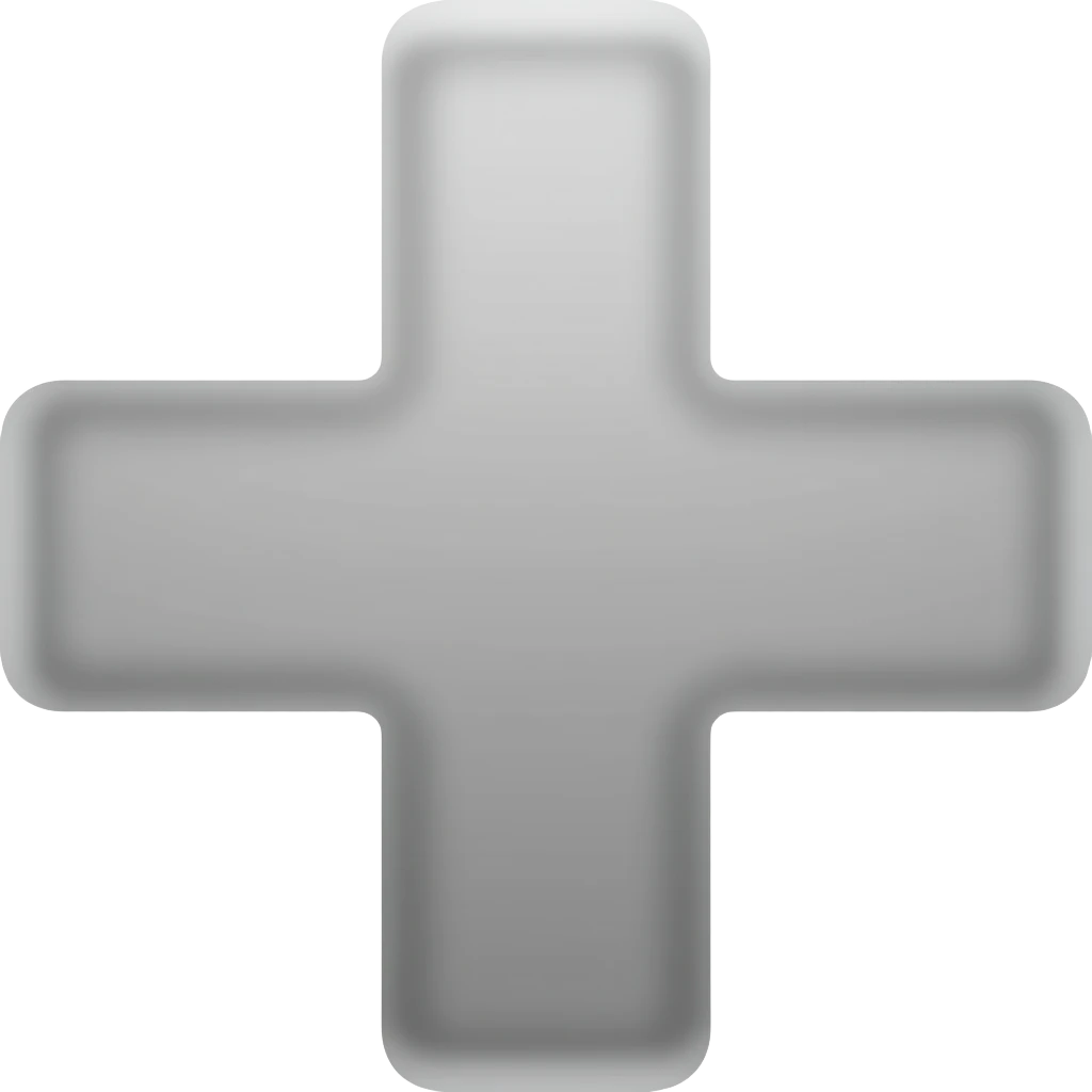 grey plus emoji