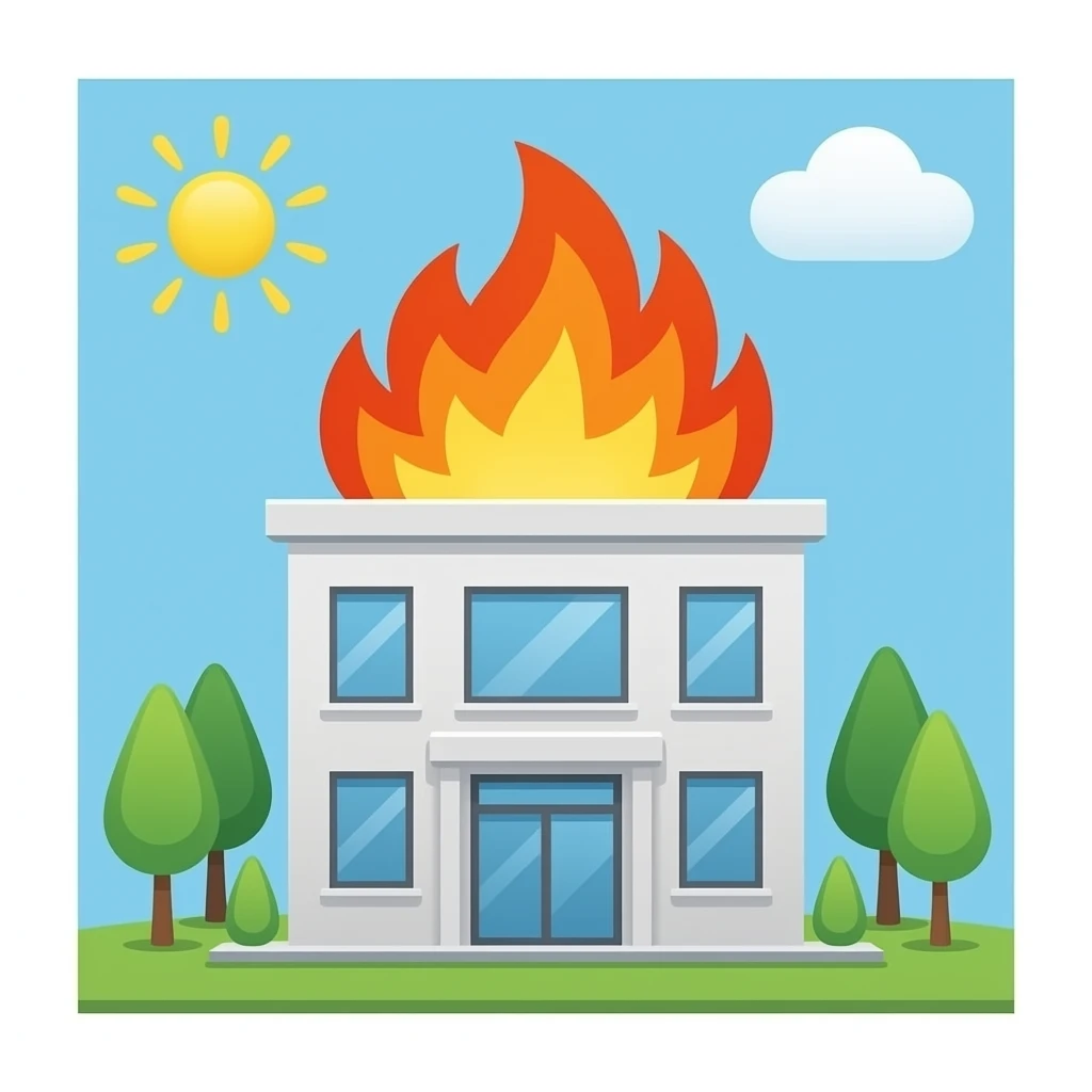 Company on fire emoji