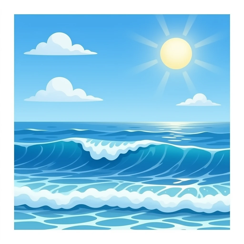 Sparkle emoji ocean vibes emoji | AI Emoji Generator