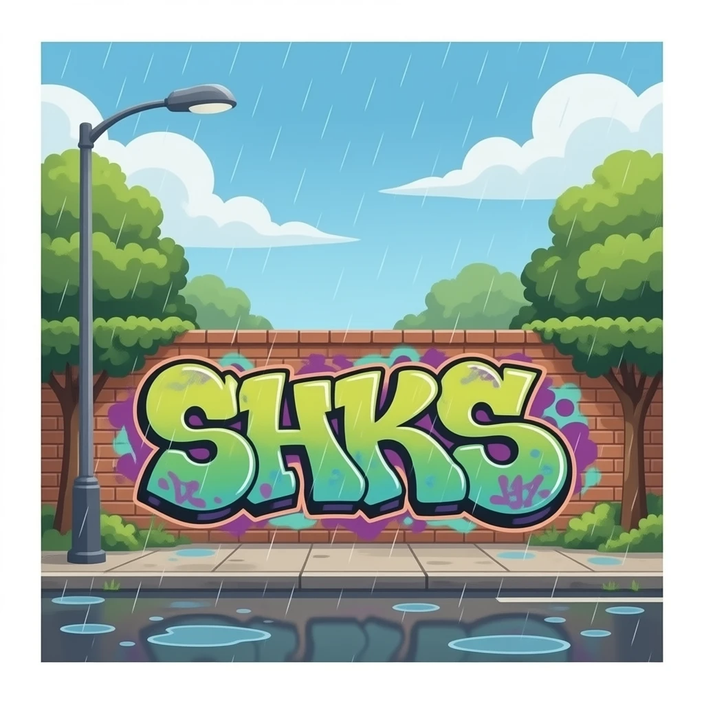street graffiti emoji