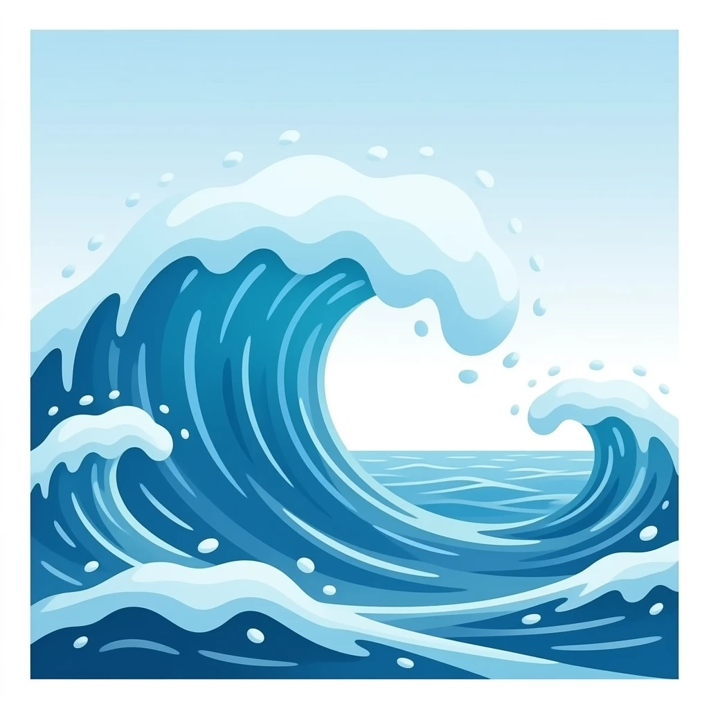 ocean waves emoji