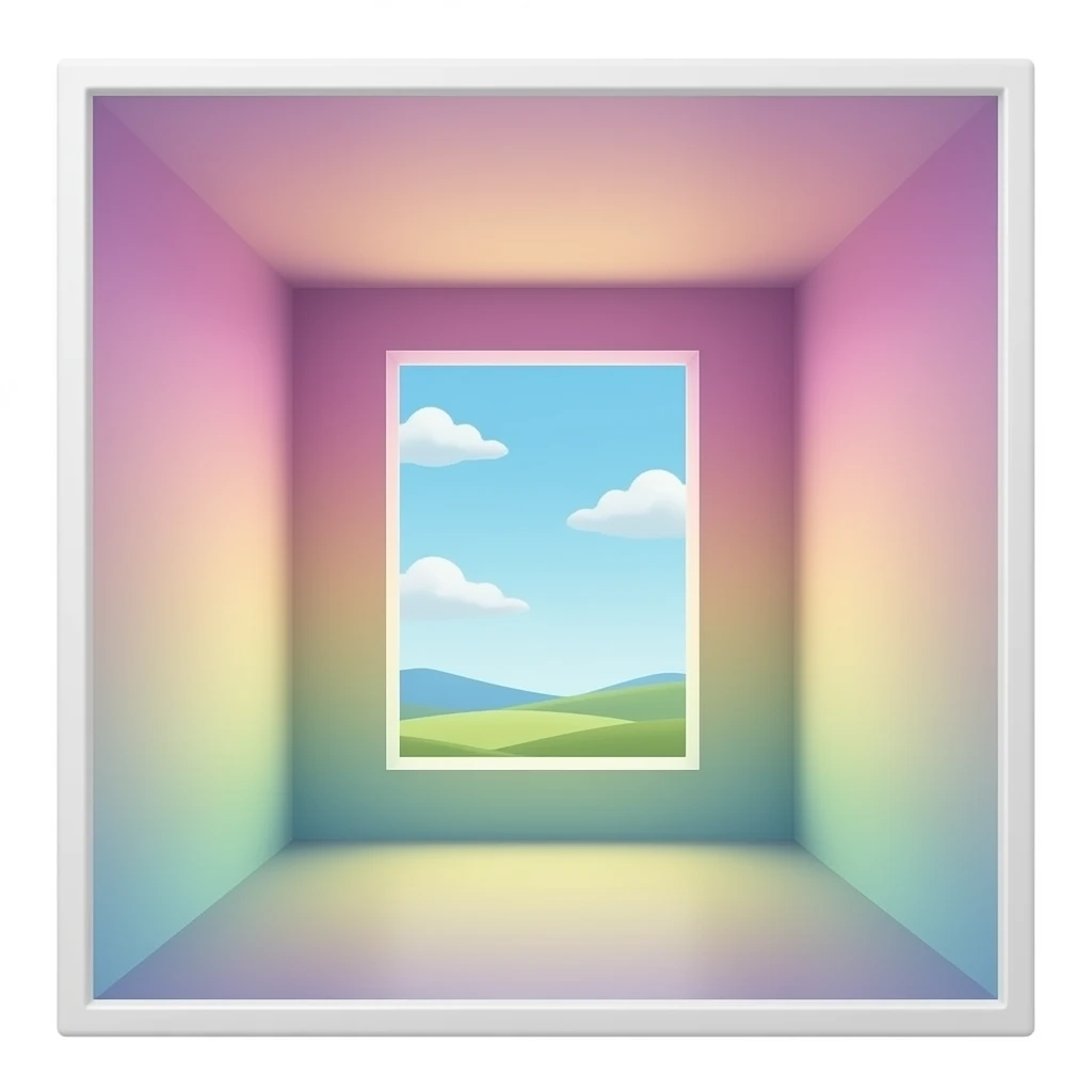 fancy gradient mirror room emoji