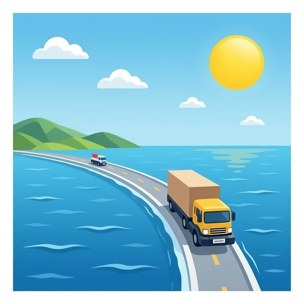 On The Most Trafficked Route In the ocean emoji