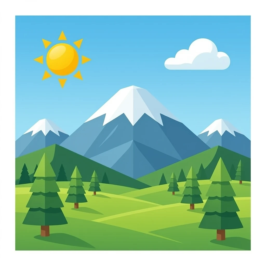 Mountain emoji