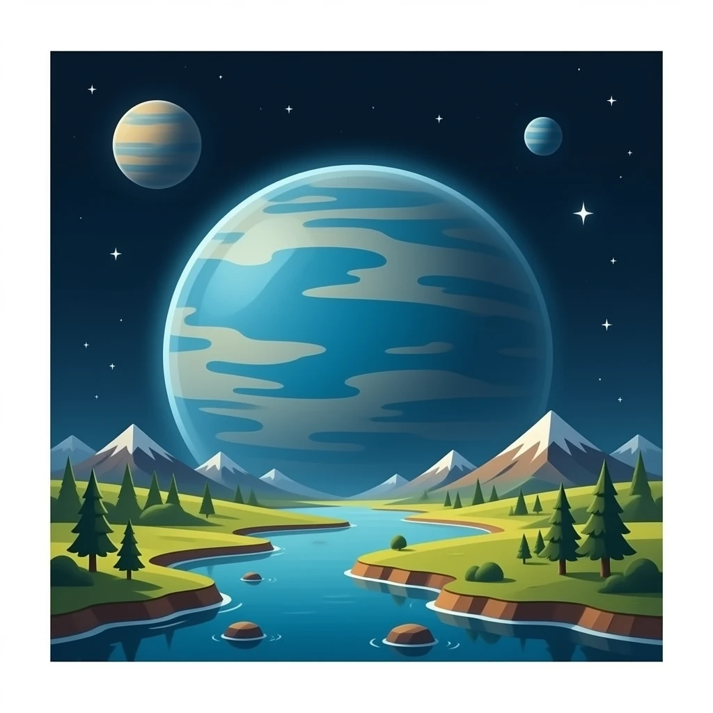 hypothetical Planet 9 Realistic emoji