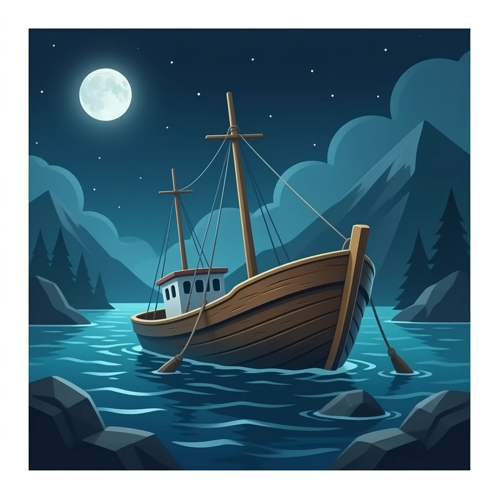 a sunken boat emoji