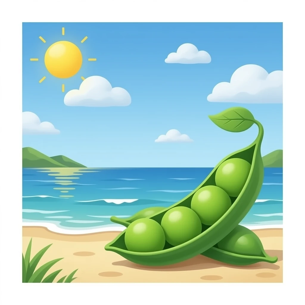 Pea on the sea emoji