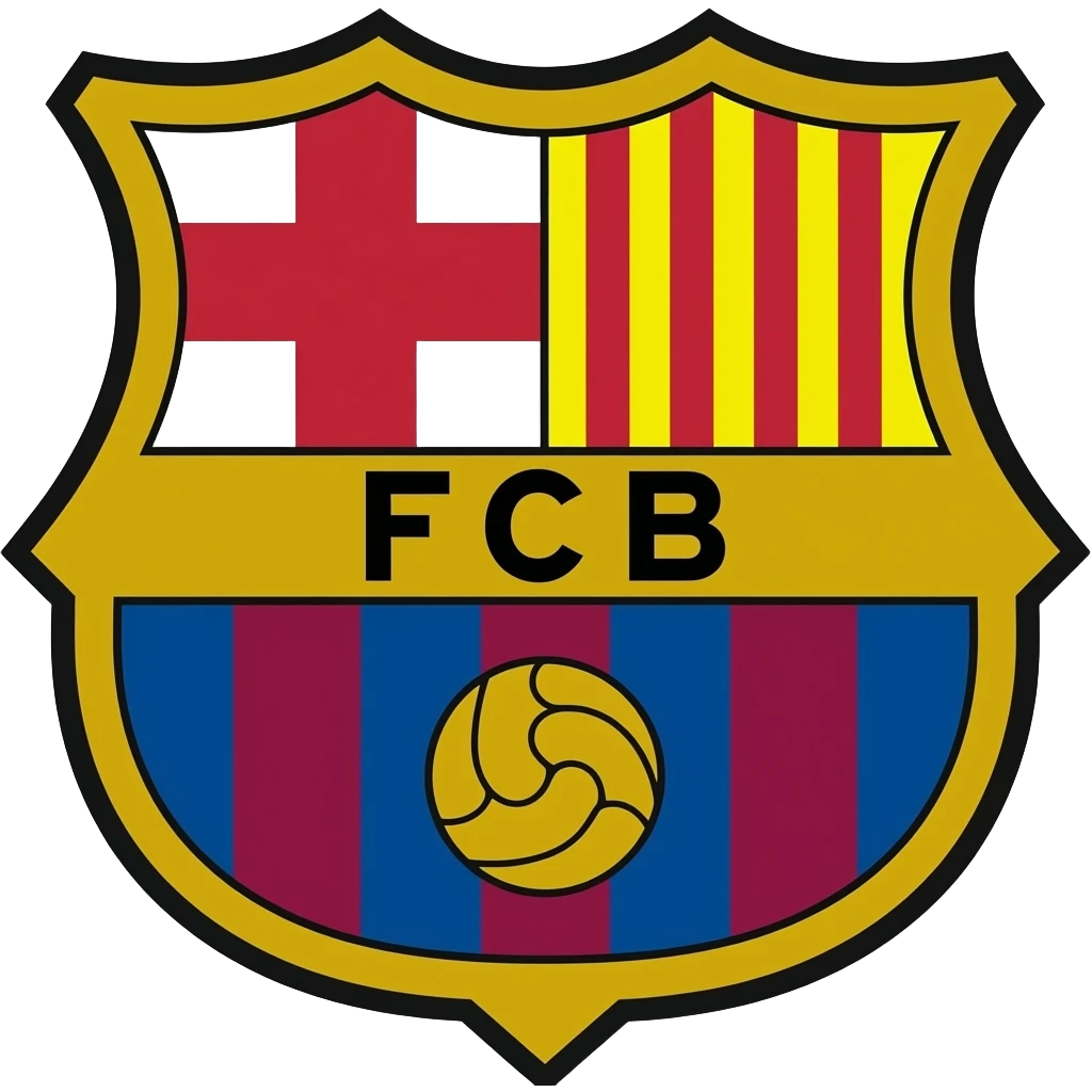 Escudo del Barça En forma de estrella quatridimensional emoji