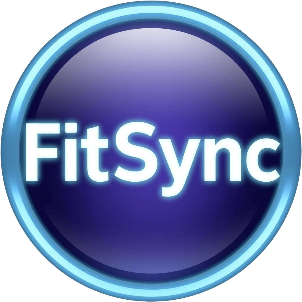 neon FitSync logo emoji