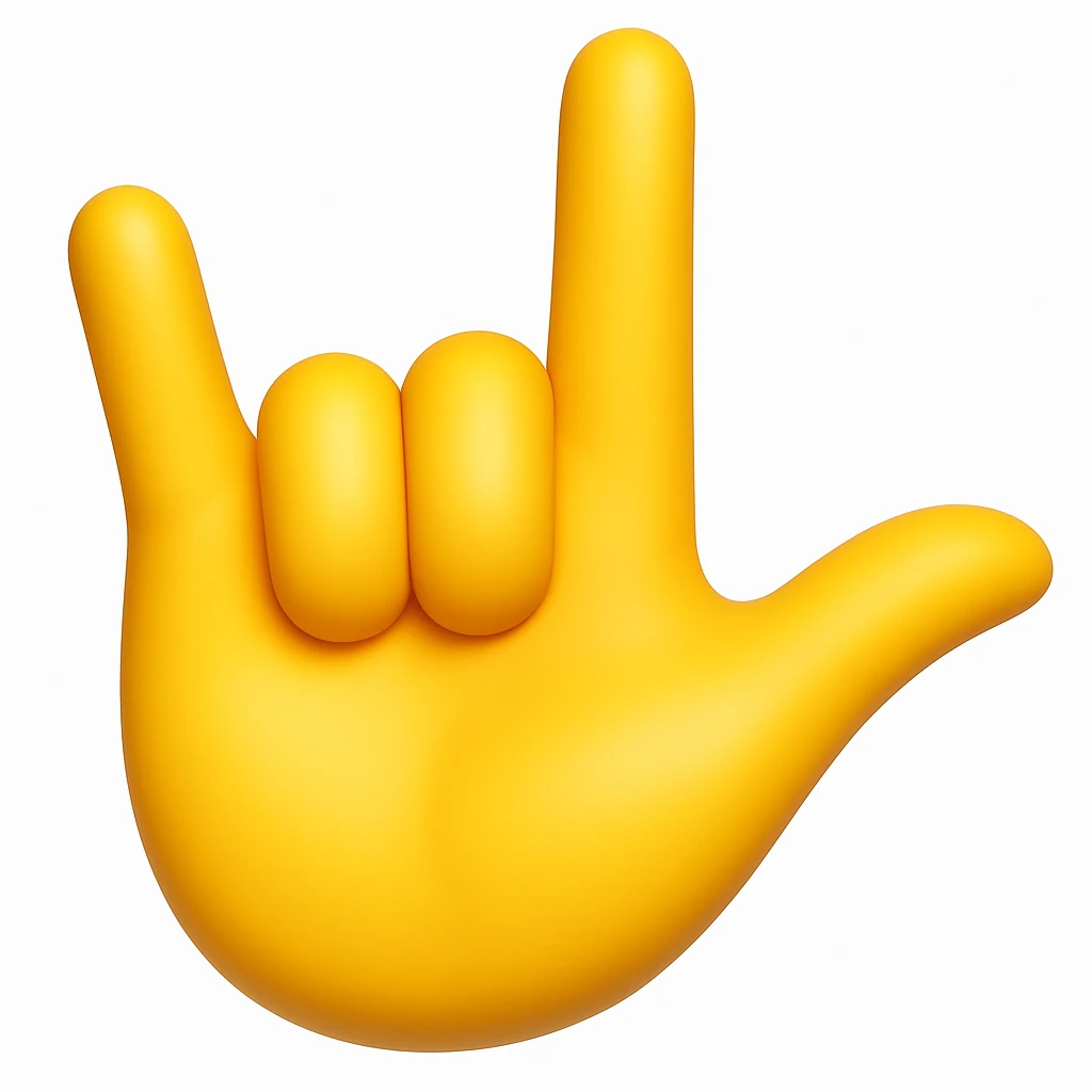 Convert the uploaded image into a 3D Apple-style emoji — preserve the key shapes, colors, and overall composition of the original image. Simplify the forms into clean, rounded cartoon-style elements while keeping the subject recognizable. Apply glossy textures, soft lighting, smooth shading, and render everything in Apple emoji style on a clean white background

 emoji