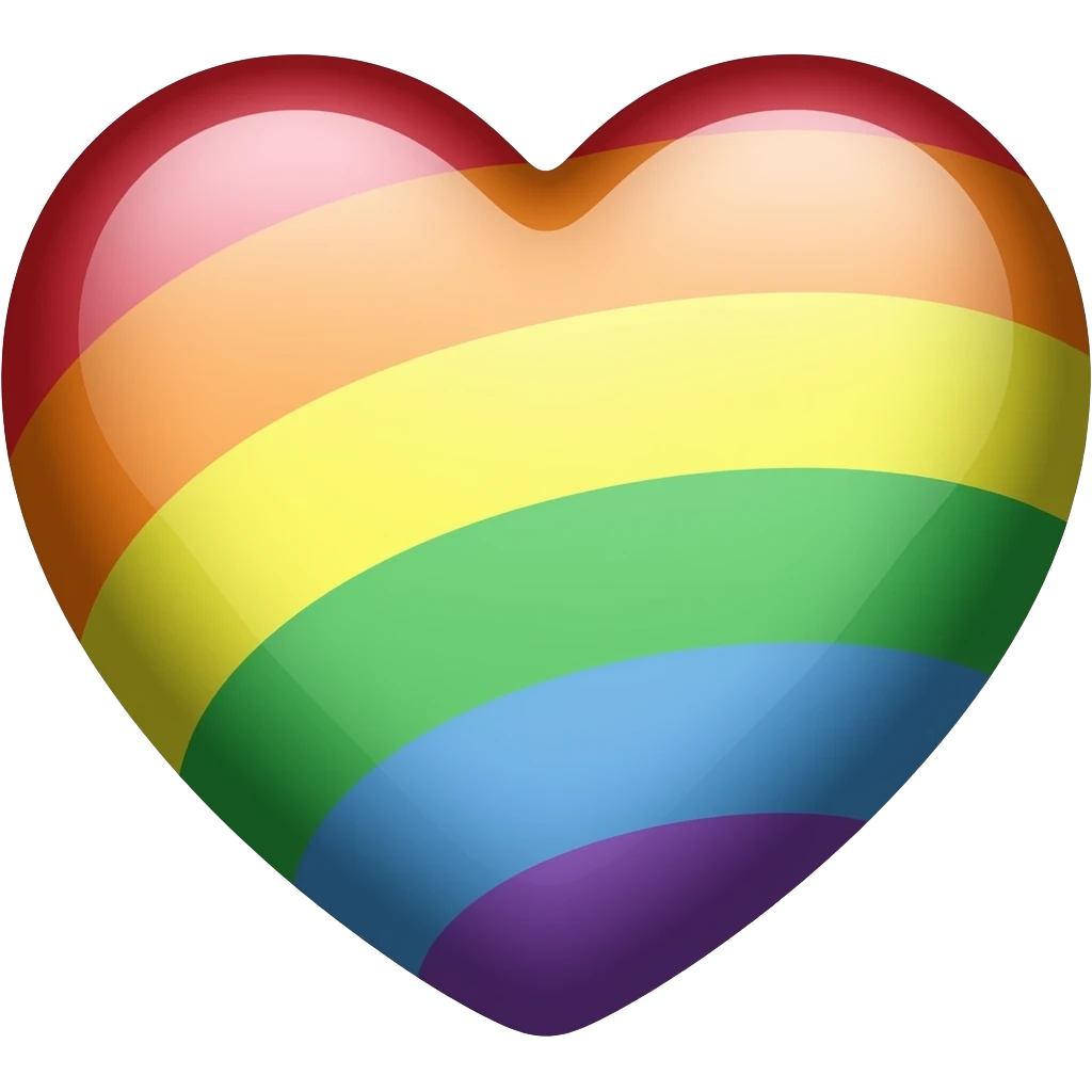 Rainbow heart emoji