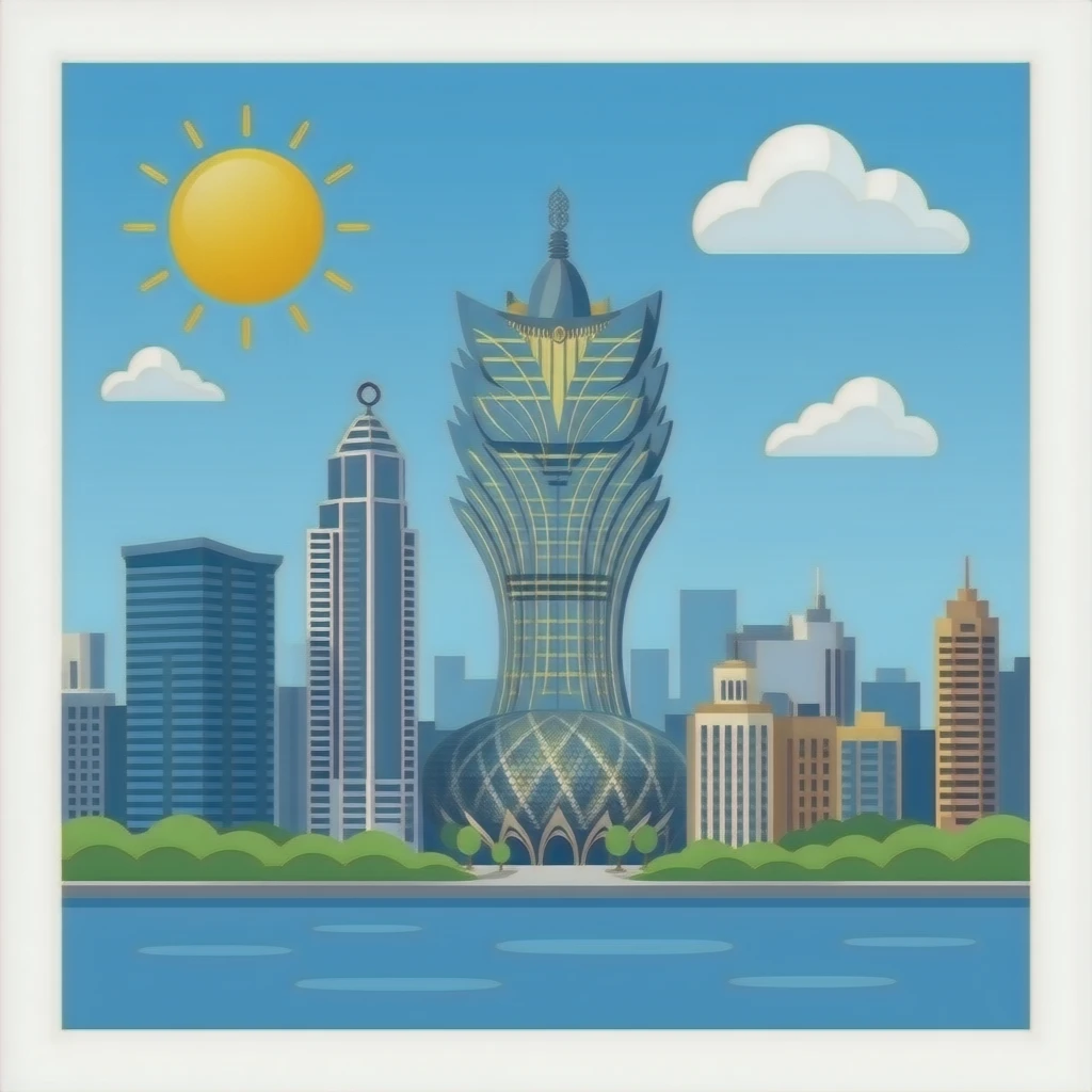 blue macau emoji
