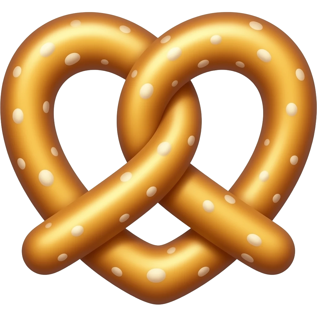 heart pretzel emoji