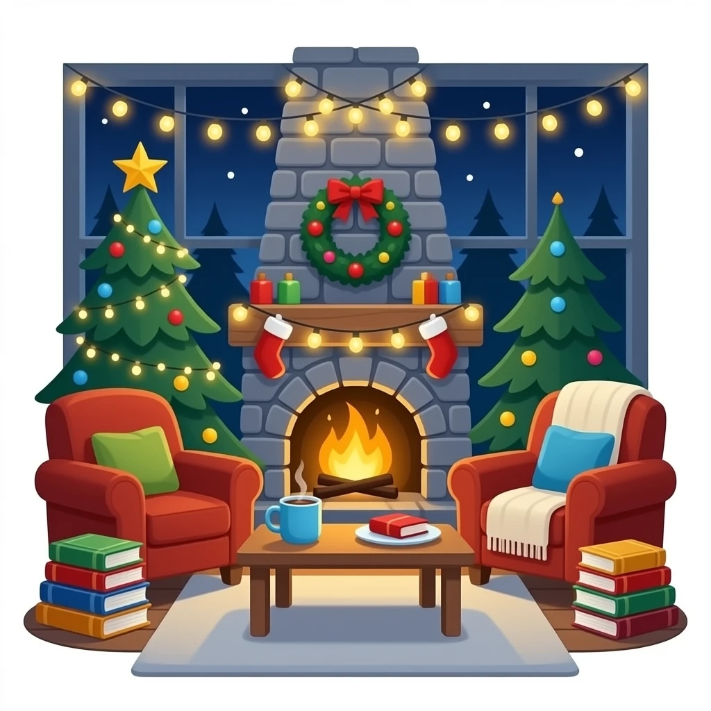 nice Christmas lounge area emoji