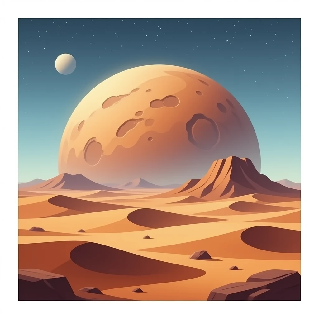 Make a image of mars emoji