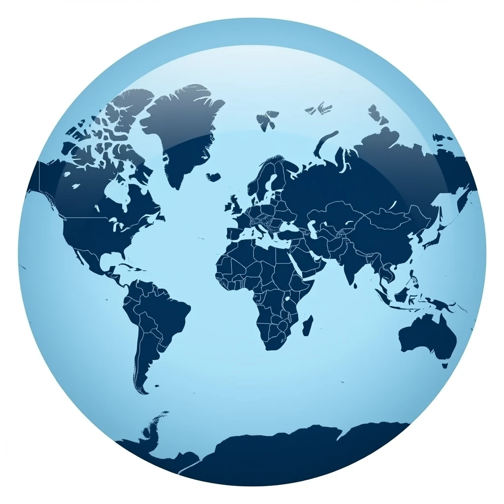 flat world map emoji
