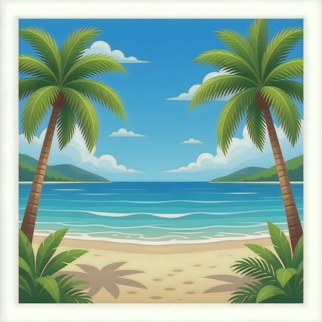 real beach emoji