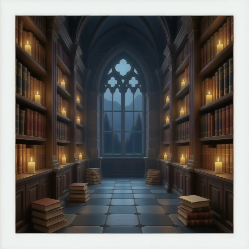 Gothic book room emoji