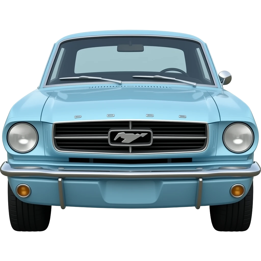 1965 mustang baby blue emoji
