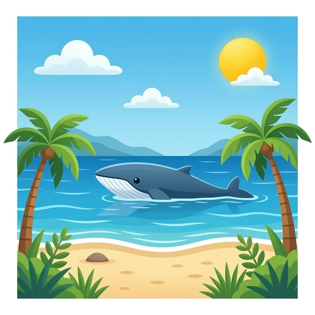whaled beach emoji