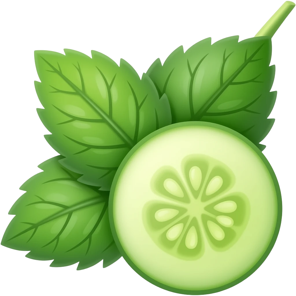 cucumber mint emoji