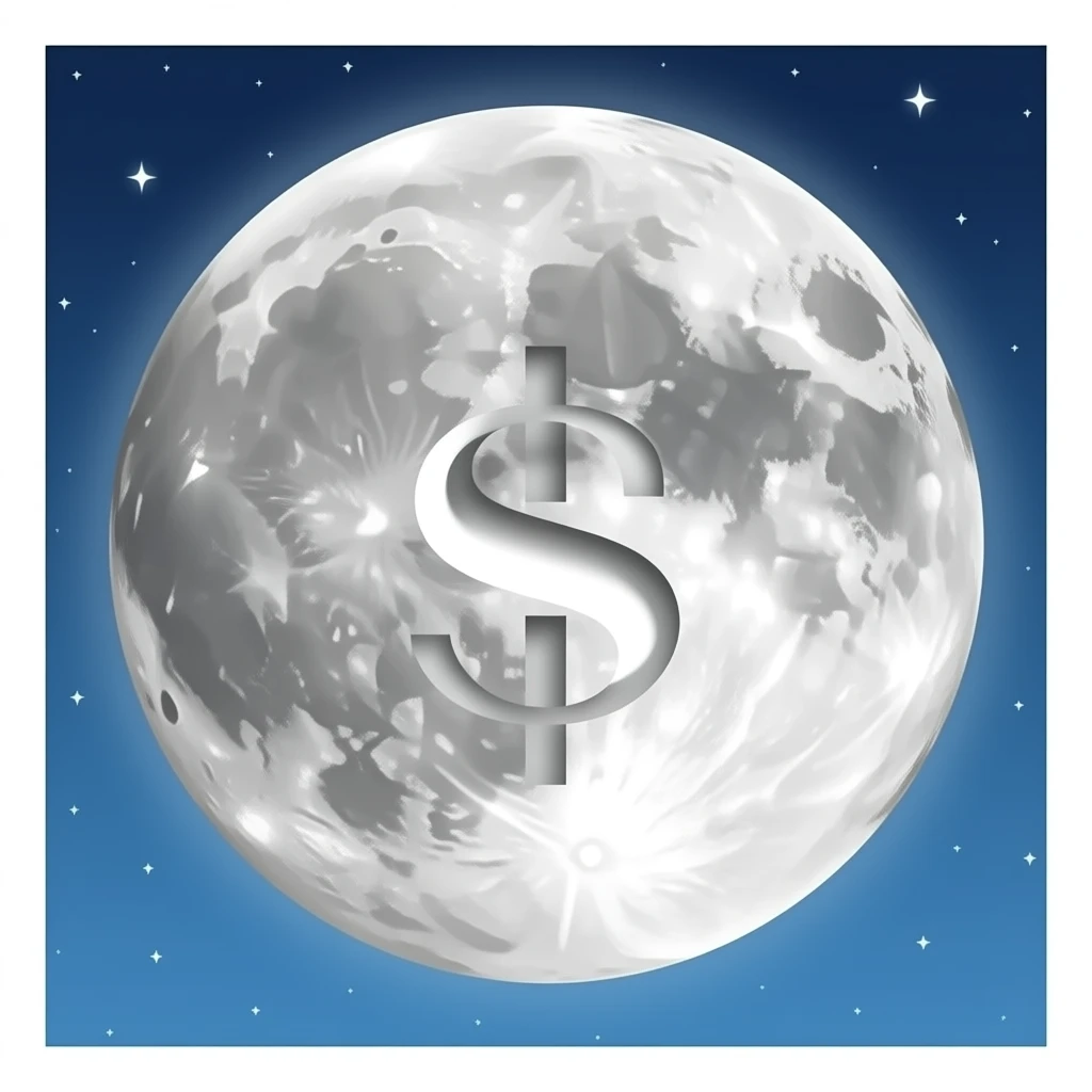 a heart shaped moon with the repeat symbol carved in the middle emoji