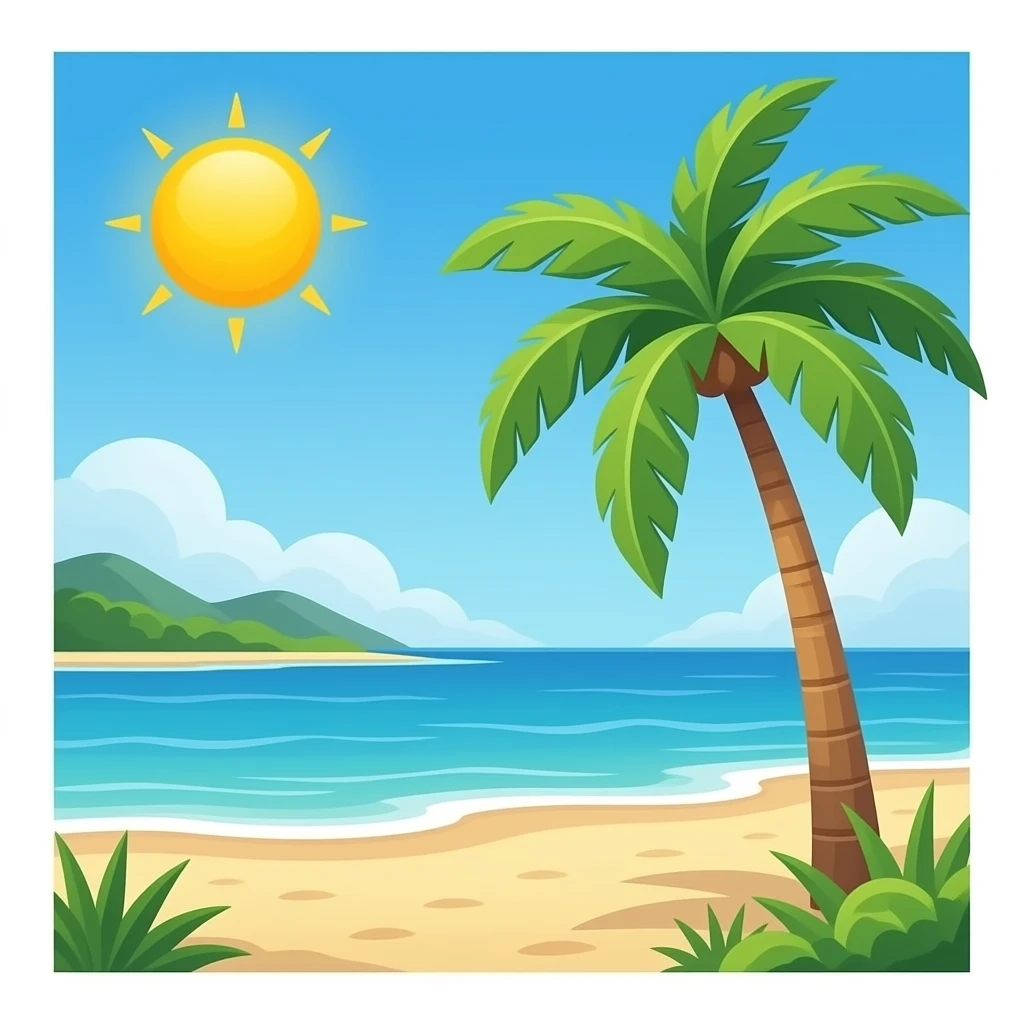 beach tree emoji